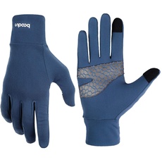 Leichte Sporthandschuhe Laufhandschuhe Running Handschuhe Slim mit Touchscreen-Funktion und Anti-Rutsch Funktion - Blau - S/M