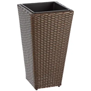 Dehner Pflanztopf Alicante, ca. 55 x 30 x 30 cm, Polyrattan, braun