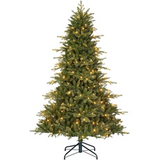 Black Box Trees Boyle Künstlicher Weihnachtsbaum mit LED-Beleuchtung – H185 x Ø127 cm – Grün