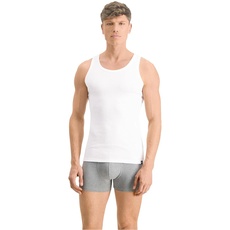 Bild Herren Tank Top im Pack - Basic, Vorteilspack, Unterhemd, Rundhals, Single Jersey, einfarbig Weiß M
