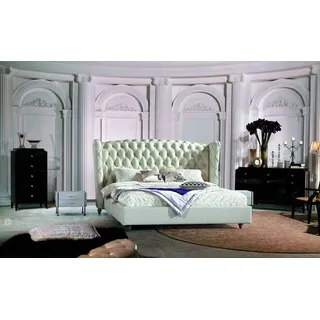 Polsterbett Lederbett Bett Bett Modell S-9231 160/180/200X220Cm - Weiß