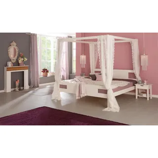 OTTO home »"KYOTO" Himmelbett« hohe Belastbarkeit bis 180 kg, aus zertifiziertem Massivholz, weiß,