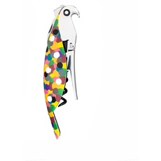 Bild Parrot Sommelier-Korkenzieher aus Gußaluminium und PC. Handdekoriert, "Proust". bunt