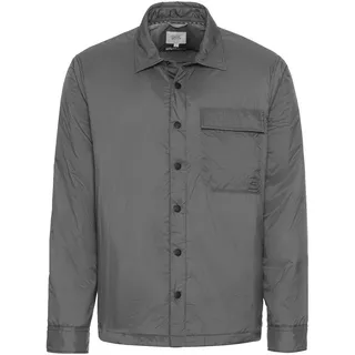 camel active Herren Overshirt mit Druckknöpfe Grau, Menswear-XL