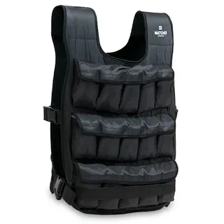 Matchu Sports Gewichtsweste Einstellbares Gewicht bis zu 20 kg schwarz