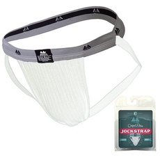 MM Edition Herren Supporter Jockstrap, Weiß/Grau, L EU