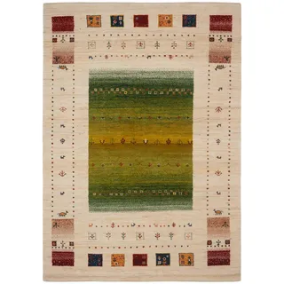 Cazaris Orientteppich , Grün, Naturfarben, Dunkelgrün , Textil , rechteckig , 200x300 cm , für Fußbodenheizung geeignet, rutschfest, in verschiedenen Größen erhältlich , Teppiche und Böden, Teppiche, Orientteppiche