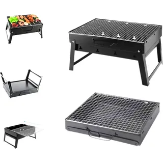 Toolbrothers Outdoor tragbarer Holzkohle Grill schwarz