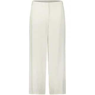Leinenhose BETTY BARCLAY "Leinenhose unifarben", Damen, Gr. 34, EURO, weiß (rohweiß), Obermaterial: 55% Leinen LI. 45% Viskose CV., Hosen Leinenhose