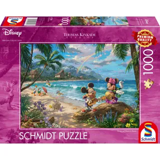 Schmidt Spiele Thomas Kinkade Disney Dreams Collection - Minnie & Mickey in Hawaii 1000 Teile