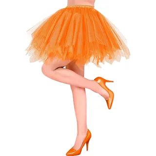 W WIDMANN MILANO Party Fashion - Tutu für Erwachsene, mehrlagiger Tüllrock, für Kostüme, Karneval, Festival, Halloween