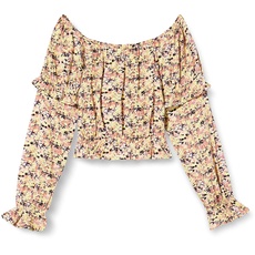 Garcia Kids Mädchen Shirt Long Sleeve Bluse, Fresh Lemon, 176