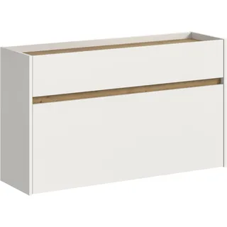 Home Affaire EVRID 110 x 61 x 32 cm hängend, 1 Schubkasten, 1 Schuhwalze, weiß / weiß