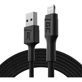 Green Cell KABGC21 Lightning-Kabel 1,2 m Schwarz