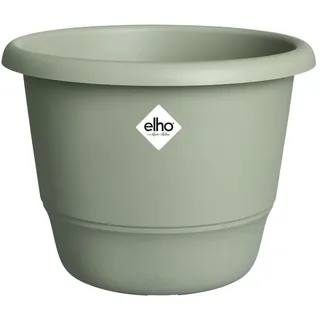 elho Amiga Rund 40 - Blumentopf für Innen und Außen - 100% recyceltes Plastik - Ø 39.0 x H 29.3 cm - Grün/Thyme Green