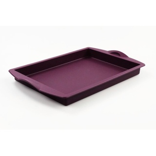 Tupperware Backen Silikonform Backform 1,0L lila eckig Silikon Blechkuchen 27962