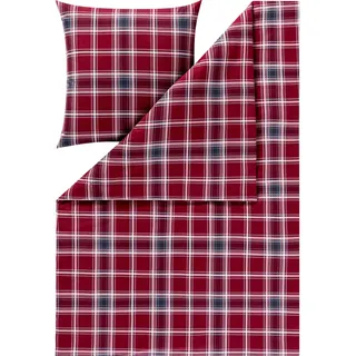 Estella Kuschelflanell Bettwäsche Quirin rot