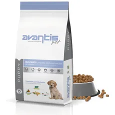 Avantis Pet Welpen - Futter für Hunde Welpen jeder Rasse, 15 kg, geeignet für Schwangere und stillende Mütter, sehr verdaulich mit Huhn, Gemüse und Getreide
