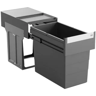 HAILO Einbaumülleimer 28 l Dunkelgrau