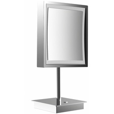 frasco LED-Standspiegel 3-fach, eckig, D: 200 mm, Stecker, chrom 833171100