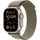 Watch Ultra 2 GPS + Cellular 49 mm Titangehäuse natur, Alpine Loop olive S