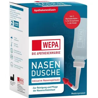 Wepa Nasendusche mit 10 x 2,95 g Nasenspülsalz 1 St.