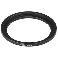Fotodiox Step Up Filter Adapter Ring for Hasselblad Bayonet 60 B60 - 72mm, Anodized Black Metal Filter Adapter Ring