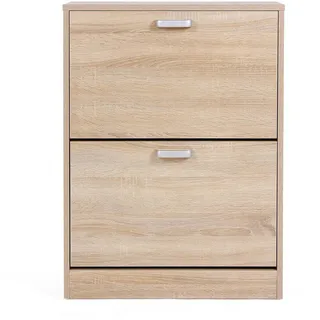 Hansiro Schuhschrank Schuhkommode , Holzwerkstoff , 83.5x24x60 cm , Garderobe, Schuhaufbewahrung, Schuhkipper