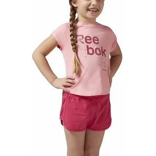 Reebok Essentials Logo Kurzarm-set - Peppy Pink - 4 Jahre