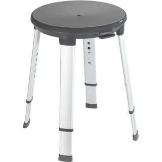 Wenko Duschhocker Secura Premium Anthrazit rund drehbar