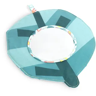 Miniland - Sinnesspiegel in Blattform für Babys von 0 bi 6 Monaten.Resistent, sicher, weich und unzerbrechlich. Kollektion Feel to Learn.