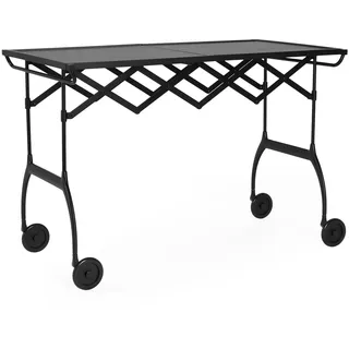 Kartell Battista Servierwagen, Schwarz