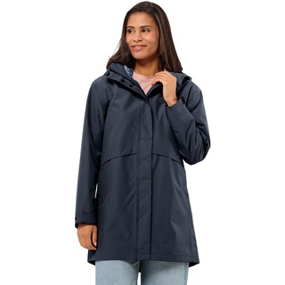 Jack Wolfskin Damen Cape West Coat W Mantel, Night Blue, 42