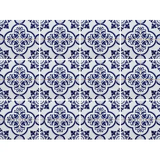 OTTO home Fliesenaufkleber blaue Ornamente selbstklebend 12er Set