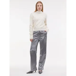 Orsay Damenhose aus silbernem Satin 36 - Silber