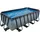 EXIT Stone Pool Grau 400 x 200 x 122 cm inkl. Sandfilteranlage, Poolleiter, Reparaturset