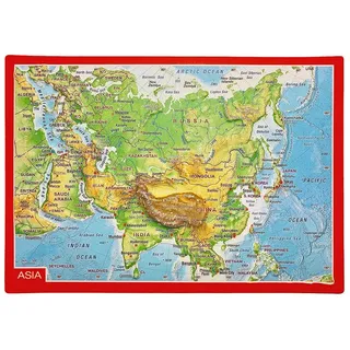 Georelief Reliefpostkarte Asien