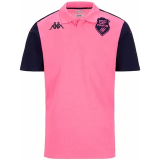 Kappa ABIANGY 8 SFP Polo | PINK Fandango/Marineblau | Größe 5XL