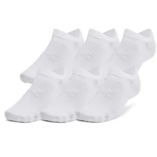 Under Armour Essential No Show Funktionssocken 6er Pack Weiß 38-42