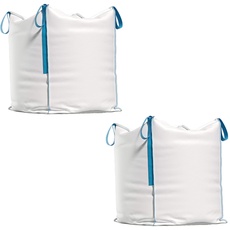 TK THERMALKING Big Bag - Säcke für Bauschutt, Holz, Gartenabfall, Sand - Bauschuttsäcke 90x90x90 cm, Big bags Tragfähigkeit 1000 kg (2)