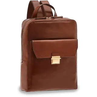 The Bridge Dante Leder-Rucksack 42cm Braun/Gold
