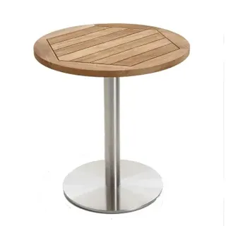Niehoff Klapptisch Ø 70 x 76 cm Braun/Weiß