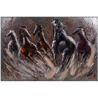 Garden Pleasure Wandbild 3D Fury grau, Metall