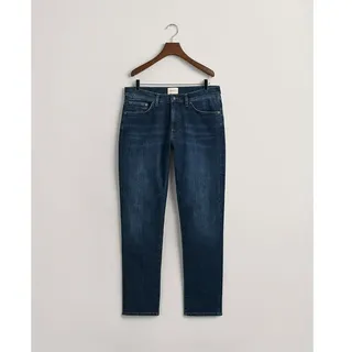 Gant Slim Fit Jeans - Dark Blue Worn In - 32 - 32
