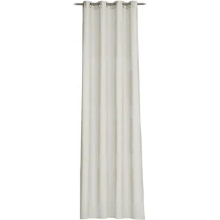 Gözze Vorhang GÖZZE "Marrakesch - Ösenschal" Gr. 1, grau (taupe), B:140cm H:245cm, Polyester, Gardinen, HxB: 245x140, transparentes Gewebe inkl. Querstreifen