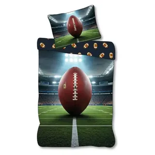 Sport Field Amerikanisches Fußball-Bettwäsche-Set - Weiß