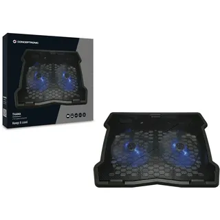 Conceptronic THANA06B Llaptop-Kühlpad 39,6 cm (15.6") Schwarz
