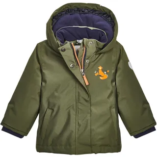 KILLTEC first instinct by killtec Unisex Baby Fiow 38 Mns Jckt Funktionsjacke Outdoorjacke mit Kapuze, Moos, 122/128, EU