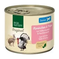 REAL NATURE Junior Wildkaninchen & Pute 6x200 g