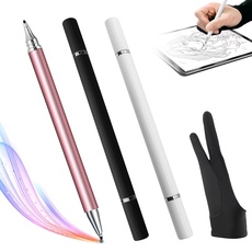 Handy Stift Smartphone Stifte Universal Eingabestift 3Pcs 2 In 1 Touchscreen Stift Tabletstift mit Zeichenhandschuh Kompatibel Tablets Touchscreen iPhone i-Pad Samsung Surface Huawei